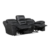 Hazen Black Reclining Living Room Set from Homelegance - Luna Furniture
