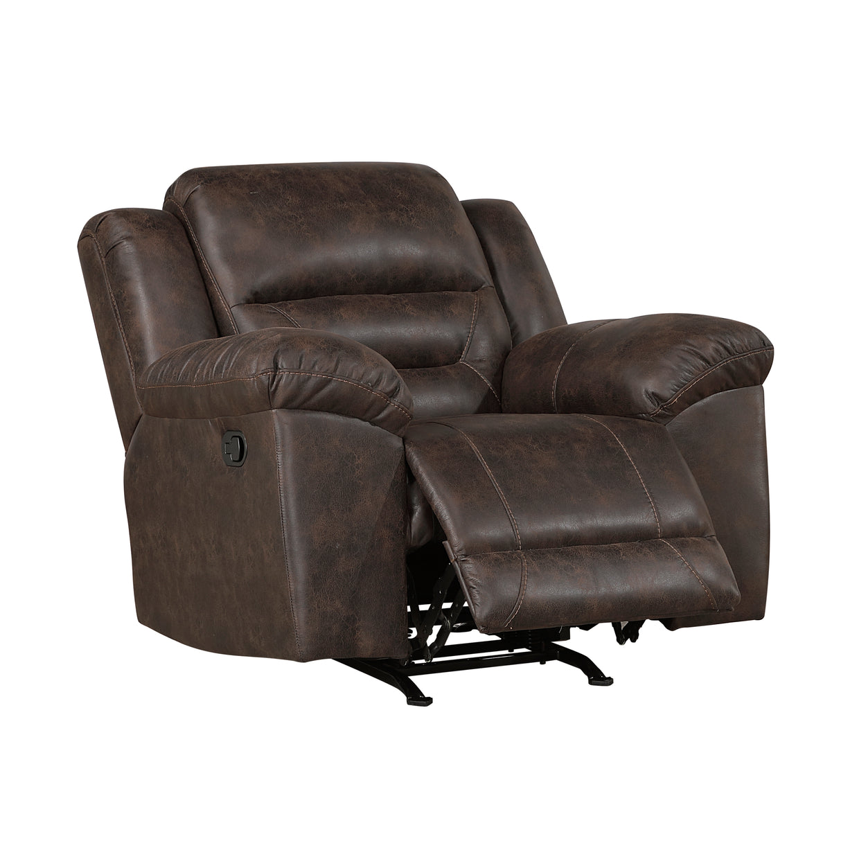 Hazen Dark Brown Rocker Reclining Chair from Homelegance - Luna Furniture