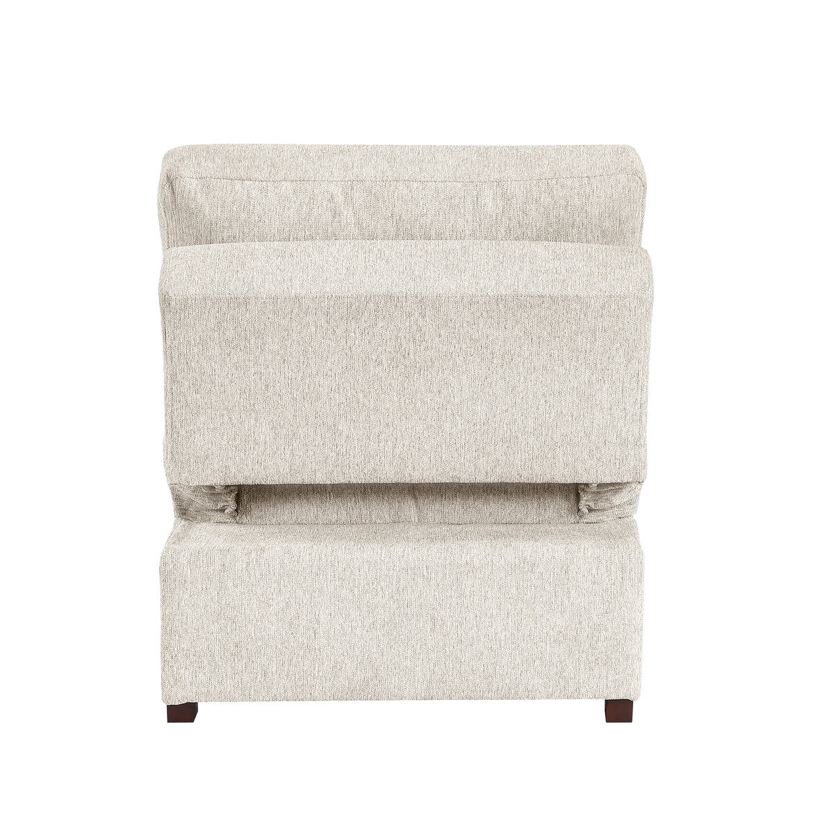 8548BE-2ACCLA4* (2)CONVERTIBLE CHAIR WITH PULL-OUT BED, CLICK MOTION BACK AND TWO ROLL ARMS from Homelegance - Luna Furniture