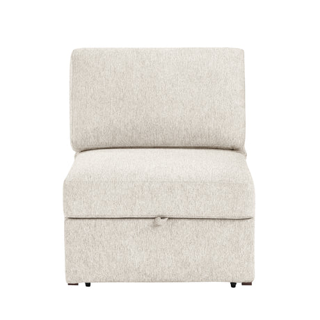 8548BE*6SC15ACLA4 (6)5-PIECE SECTIONAL WITH REVERSIBLE CHAISE, PULL-OUT BED, HIDDEN STORAGE AND CLICK MOTION BACK from Homelegance - Luna Furniture