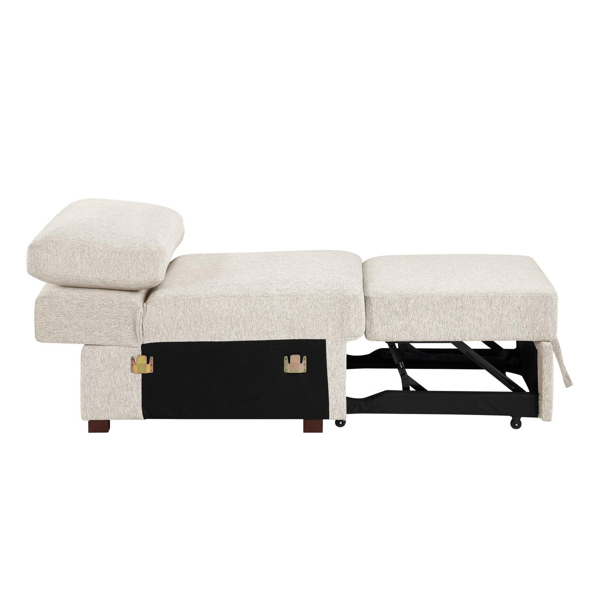 8548BE*5SCACCLA4 (5)4-PIECE SECTIONAL WITH REVERSIBLE CHAISE, PULL-OUT BED, HIDDEN STORAGE AND CLICK MOTION BACK from Homelegance - Luna Furniture
