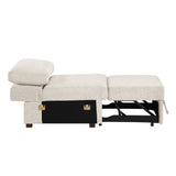 8548BE*5SCACCLA4 (5)4-PIECE SECTIONAL WITH REVERSIBLE CHAISE, PULL-OUT BED, HIDDEN STORAGE AND CLICK MOTION BACK from Homelegance - Luna Furniture