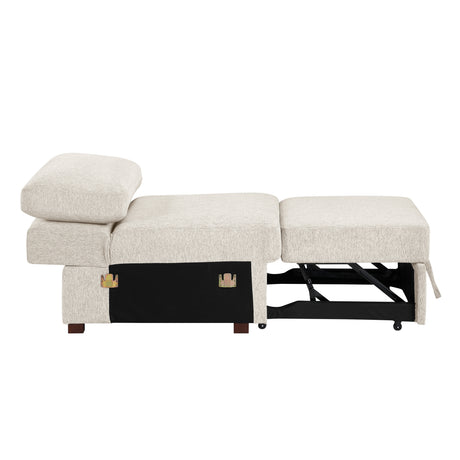 8548BE*5SCACCLA4 (5)4-PIECE SECTIONAL WITH REVERSIBLE CHAISE, PULL-OUT BED, HIDDEN STORAGE AND CLICK MOTION BACK from Homelegance - Luna Furniture