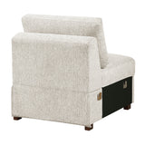 Isla Beige 6-Piece Sectional with Reversible Chaise, Pull-out Bed, Hidden Storage and Ottoman from Homelegance - Luna Furniture