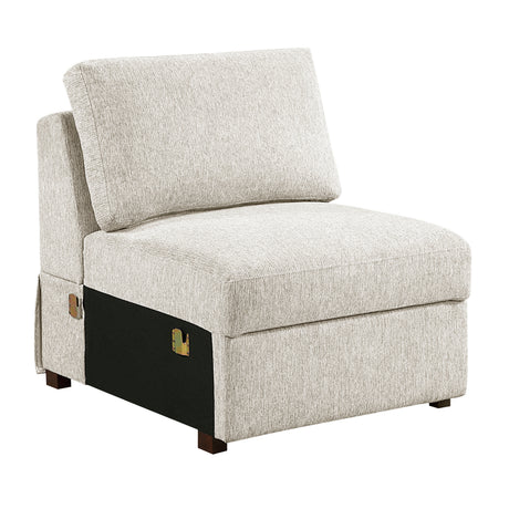 8548BE*6VCCR22AACA (6)5-Piece Sectional with Convertible and Reversible Chaise, Hidden Storage, Click Motion Back from Homelegance - Luna Furniture