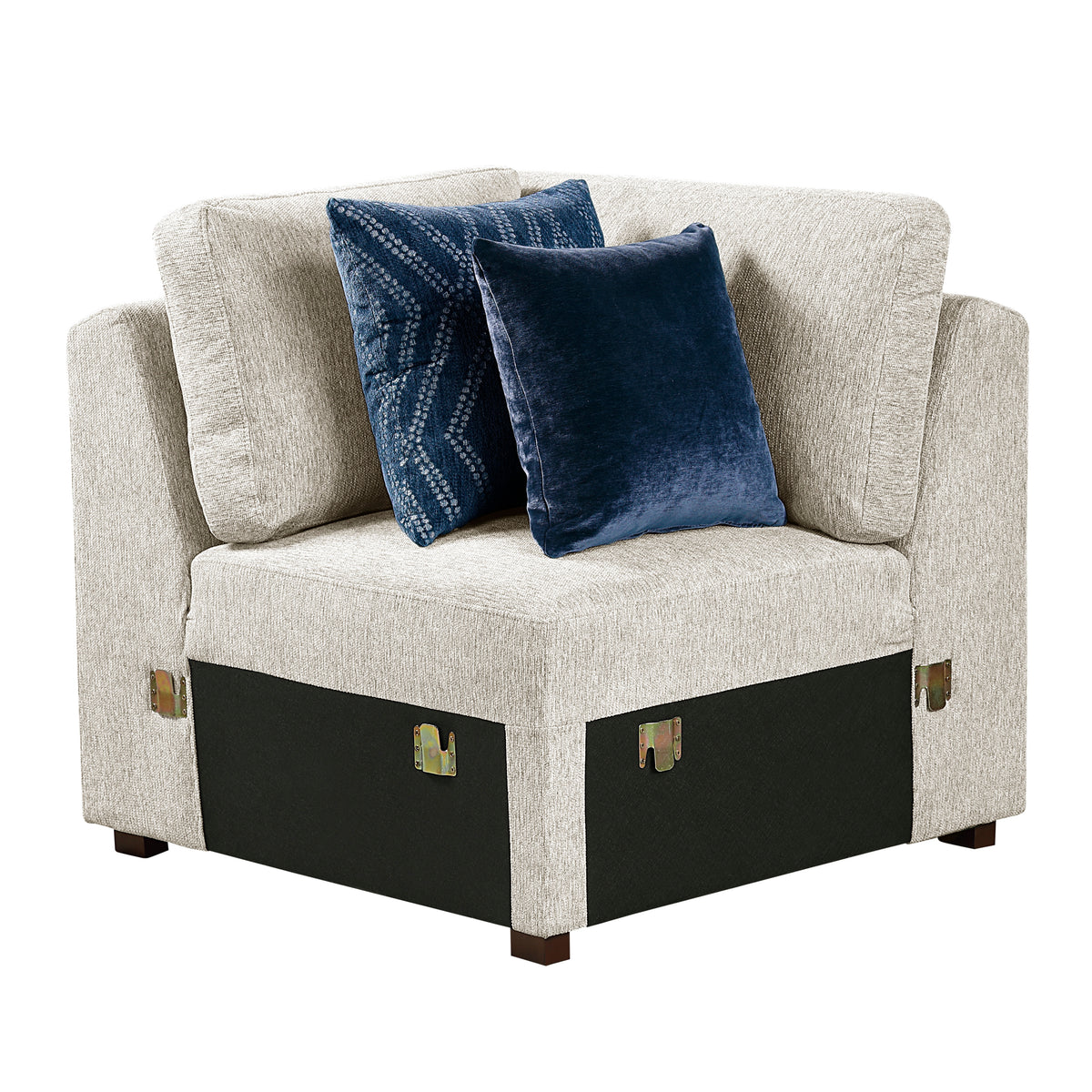 8548BE*6SCACCLA2 (6)5-PIECE SECTIONAL WITH REVERSIBLE CHAISE, PULL-OUT BED, HIDDEN STORAGE AND CLICK MOTION BACK from Homelegance - Luna Furniture