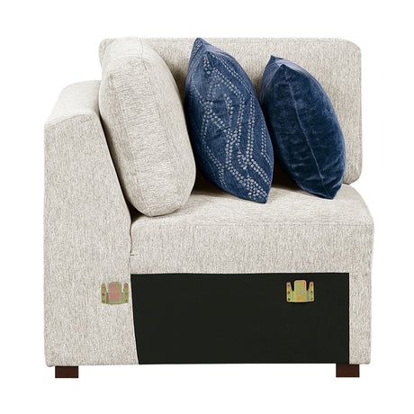 8548BE*5SCACCLA4 (5)4-PIECE SECTIONAL WITH REVERSIBLE CHAISE, PULL-OUT BED, HIDDEN STORAGE AND CLICK MOTION BACK from Homelegance - Luna Furniture