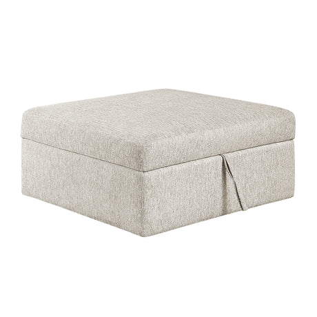 Isla Beige 6-Piece Sectional with Reversible Chaise, Pull-out Bed, Hidden Storage and Ottoman from Homelegance - Luna Furniture
