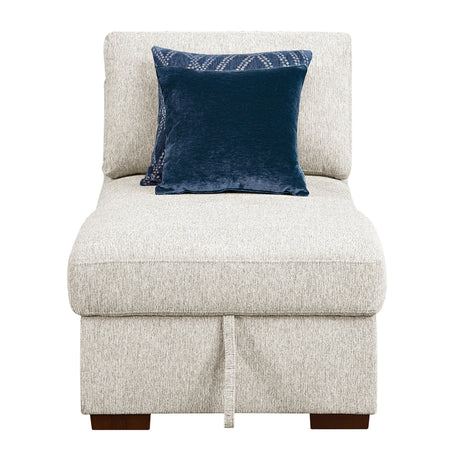 8548BE*5SC15ACLA4 (5)4-PIECE SECTIONAL WITH REVERSIBLE CHAISE, PULL-OUT BED, HIDDEN STORAGE AND CLICK MOTION BACK from Homelegance - Luna Furniture