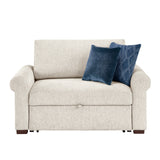 8548BE-215ACLA4* (2)CONVERTIBLE CHAIR AND HALF WITH PULL-OUT BED, CLICK MOTION BACK AND TWO ROLL ARMS from Homelegance - Luna Furniture