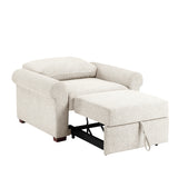 8548BE-2ACCLA4* (2)CONVERTIBLE CHAIR WITH PULL-OUT BED, CLICK MOTION BACK AND TWO ROLL ARMS from Homelegance - Luna Furniture