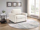 8548BE-2ACCLA4* (2)CONVERTIBLE CHAIR WITH PULL-OUT BED, CLICK MOTION BACK AND TWO ROLL ARMS from Homelegance - Luna Furniture