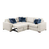 8548BE*4SC15ACLA (4)3-PIECE SECTIONAL WITH PULL-OUT BED AND CLICK MOTION BACK from Homelegance - Luna Furniture