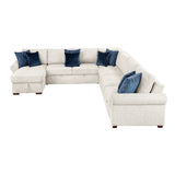 8548BE*6SCACCLA4 (6)5-PIECE SECTIONAL WITH REVERSIBLE CHAISE, PULL-OUT BED, HIDDEN STORAGE AND CLICK MOTION BACK from Homelegance - Luna Furniture