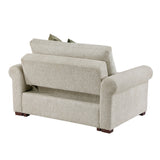 8548-215ACLA4* (2)CONVERTIBLE CHAIR AND HALF WITH PULL-OUT BED, CLICK MOTION BACK AND TWO ROLL ARMS from Homelegance - Luna Furniture