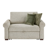 8548-215ACLA4* (2)CONVERTIBLE CHAIR AND HALF WITH PULL-OUT BED, CLICK MOTION BACK AND TWO ROLL ARMS from Homelegance - Luna Furniture
