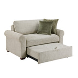 8548-215ACLA4* (2)CONVERTIBLE CHAIR AND HALF WITH PULL-OUT BED, CLICK MOTION BACK AND TWO ROLL ARMS from Homelegance - Luna Furniture