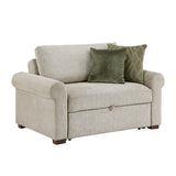 8548-215ACLA4* (2)CONVERTIBLE CHAIR AND HALF WITH PULL-OUT BED, CLICK MOTION BACK AND TWO ROLL ARMS from Homelegance - Luna Furniture