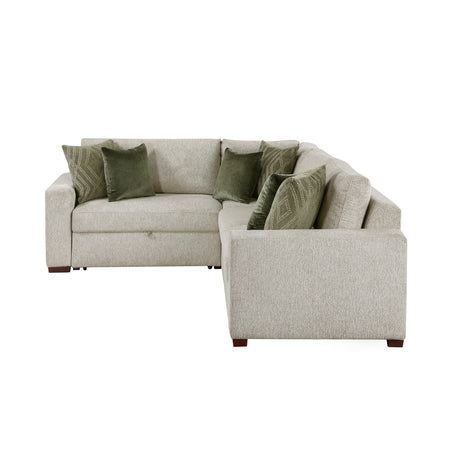 8548*4SC15ACLA (4)3-PIECE SECTIONAL WITH PULL-OUT BED AND CLICK MOTION BACK from Homelegance - Luna Furniture