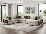 8548*6SC15ACLA2 (6)5-PIECE SECTIONAL WITH REVERSIBLE CHAISE, PULL-OUT BED, HIDDEN STORAGE AND CLICK MOTION BACK from Homelegance - Luna Furniture