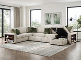 8548*6SC15ACLA2 (6)5-PIECE SECTIONAL WITH REVERSIBLE CHAISE, PULL-OUT BED, HIDDEN STORAGE AND CLICK MOTION BACK from Homelegance - Luna Furniture