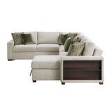 8548*6SC15ACLA2 (6)5-PIECE SECTIONAL WITH REVERSIBLE CHAISE, PULL-OUT BED, HIDDEN STORAGE AND CLICK MOTION BACK from Homelegance - Luna Furniture