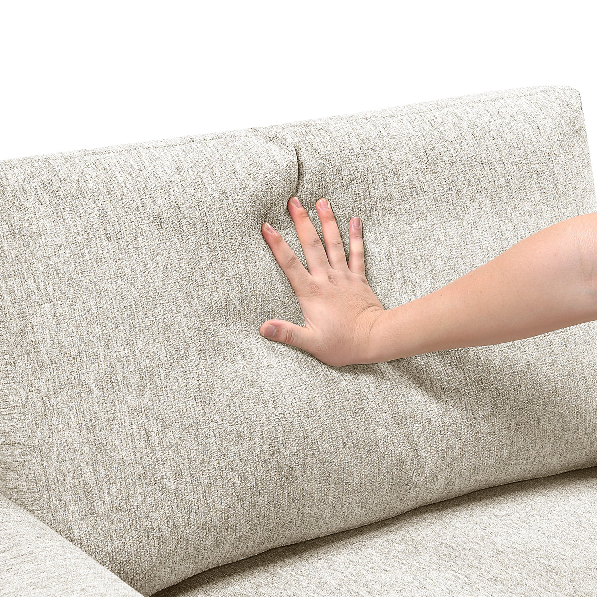 Isla Beige Loveseat with Pull-out Bed and Click Motion Back from Homelegance - Luna Furniture