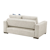 Isla Beige Loveseat with Pull-out Bed and Click Motion Back from Homelegance - Luna Furniture
