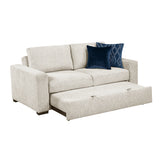 Isla Beige Loveseat with Pull-out Bed and Click Motion Back from Homelegance - Luna Furniture
