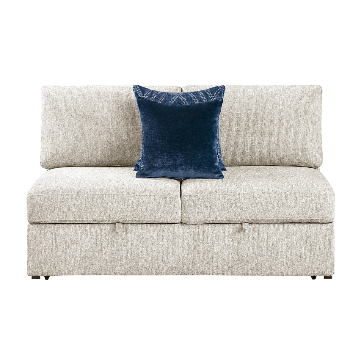 Isla Beige Loveseat with Pull-out Bed and Click Motion Back from Homelegance - Luna Furniture