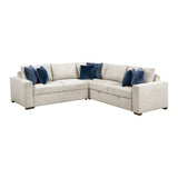 Isla Beige 3-Piece Sectional with Pull-out Bed from Homelegance - Luna Furniture