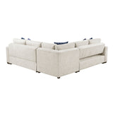 8548BE*52ACLCR2AAOT (5)4-Piece Sectional with Pull-out Bed and Ottoman from Homelegance - Luna Furniture