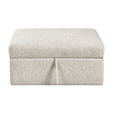 Isla Beige OT Storage Ottoman with Casters from Homelegance - Luna Furniture