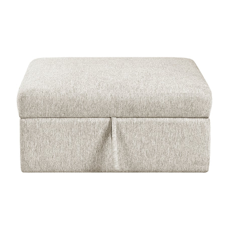 Isla Beige OT Storage Ottoman with Casters from Homelegance - Luna Furniture