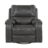 Newnan Gray Swivel Glider Reclining Chair from Homelegance - Luna Furniture
