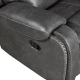 Newnan Gray Swivel Glider Reclining Chair from Homelegance - Luna Furniture
