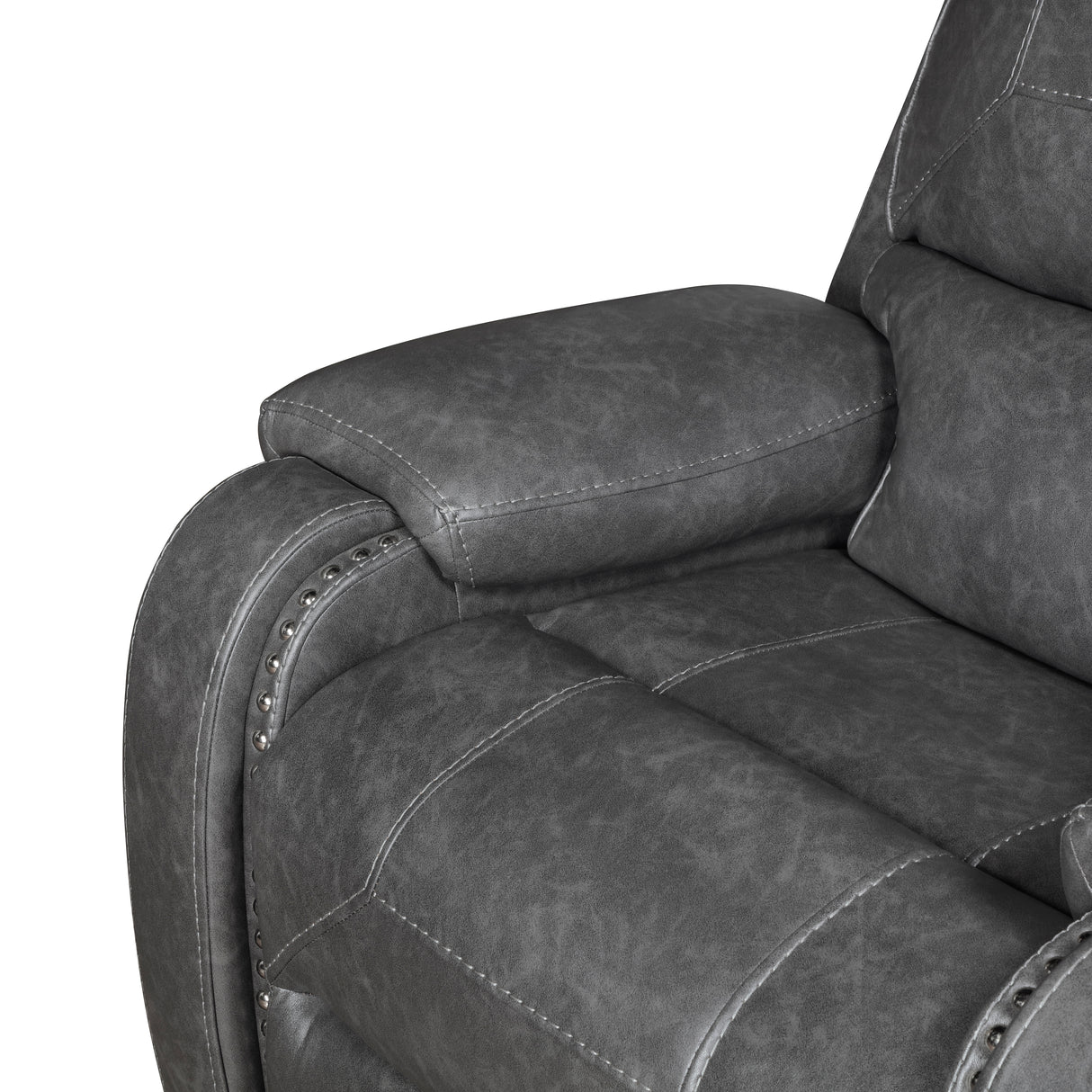 Newnan Gray Swivel Glider Reclining Chair from Homelegance - Luna Furniture