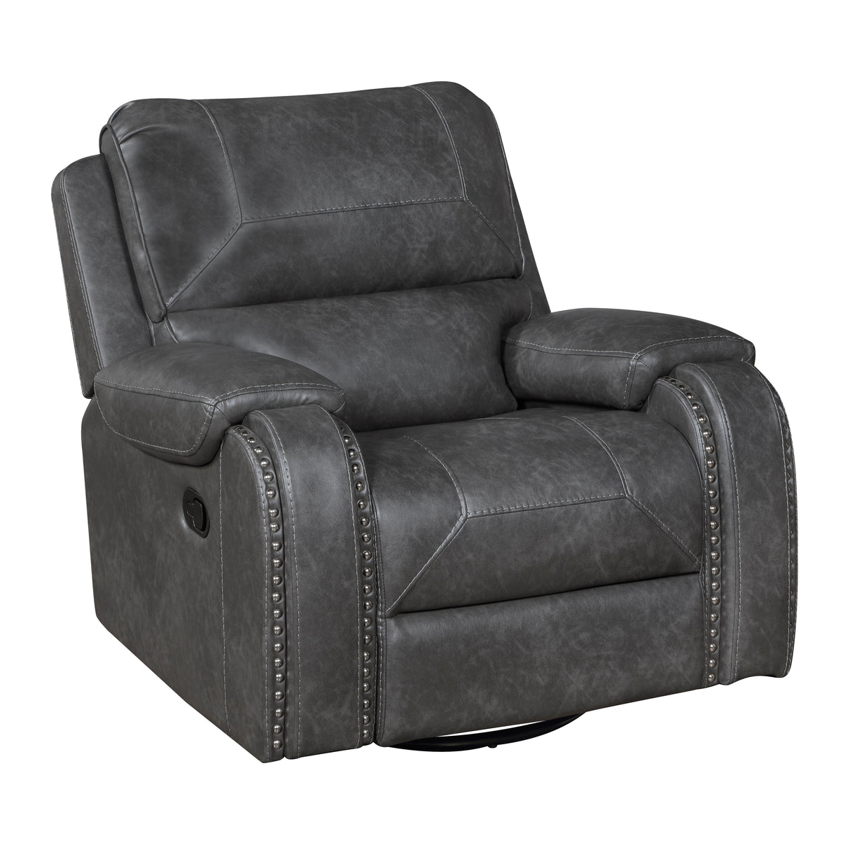 Newnan Gray Swivel Glider Reclining Chair from Homelegance - Luna Furniture