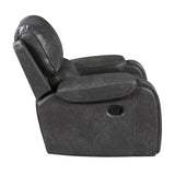 Newnan Gray Swivel Glider Reclining Chair from Homelegance - Luna Furniture