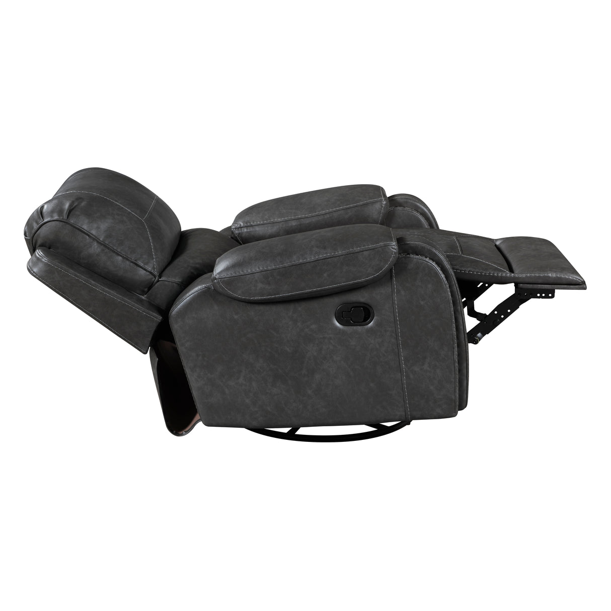 Newnan Gray Swivel Glider Reclining Chair from Homelegance - Luna Furniture