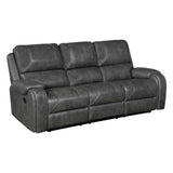 Newnan Gray Double Reclining Sofa from Homelegance - Luna Furniture