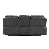 Newnan Gray Double Reclining Sofa from Homelegance - Luna Furniture