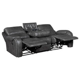 Newnan Gray Double Reclining Sofa from Homelegance - Luna Furniture