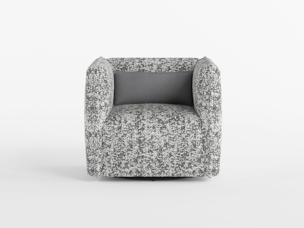 Finnegan Gray Swivel Chair from Homelegance - Luna Furniture