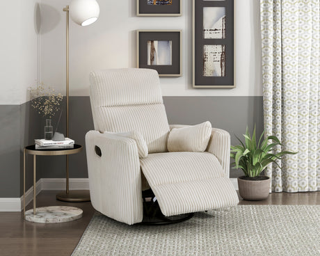Traverse Beige Swivel Glider Reclining Chair from Homelegance - Luna Furniture