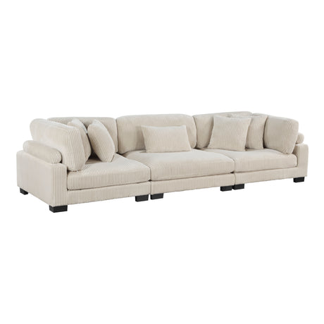 Traverse Beige Corduroy 3-Piece Sofa from Homelegance - Luna Furniture