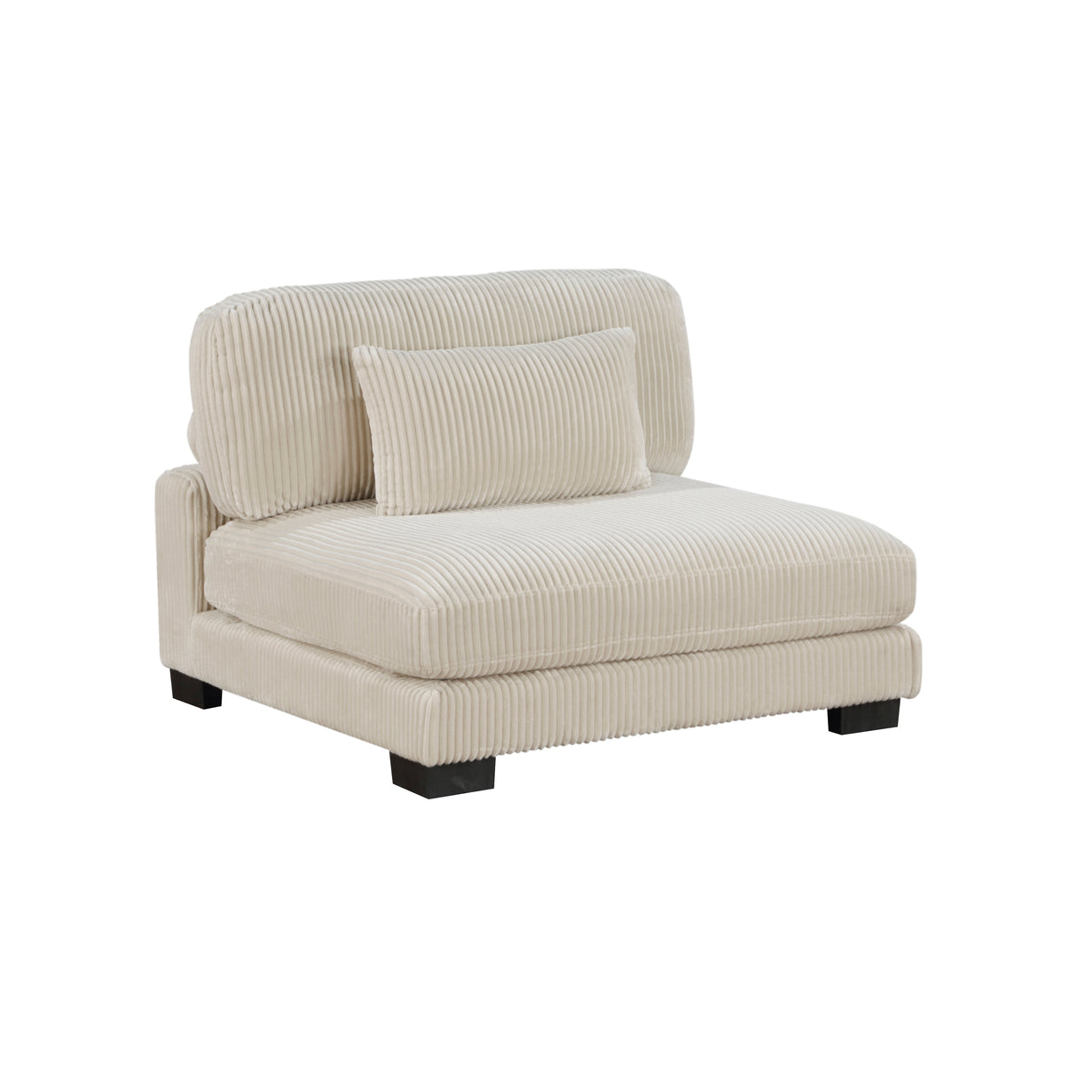Traverse Beige Corduroy Ottoman from Homelegance - Luna Furniture