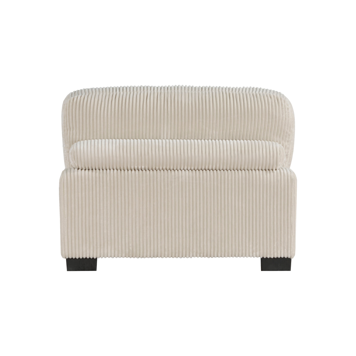 Traverse Beige Corduroy Ottoman from Homelegance - Luna Furniture