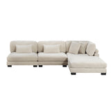 8555BE*2AC1CROT (4)4-Piece Modular Sectional with Ottoman from Homelegance - Luna Furniture