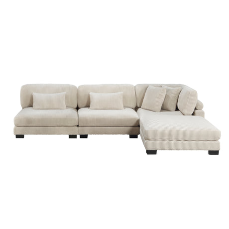 8555BE*2AC1CROT (4)4-Piece Modular Sectional with Ottoman from Homelegance - Luna Furniture
